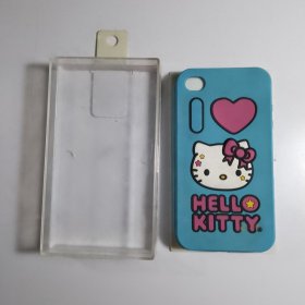 老的HELL KITTY橡胶手机套（for iphone 4G/4S带原包装）