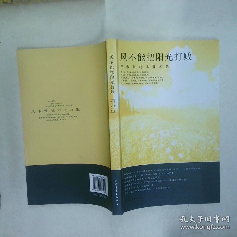 风不能把阳光打败  毕淑敏著 中国青年出版社