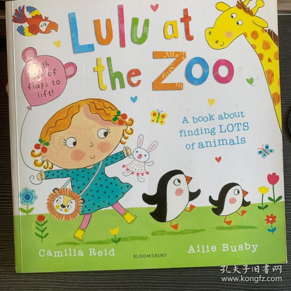 英文原版绘本 Lulu at the Zoo 翻翻书 我爱露露 动物园之旅