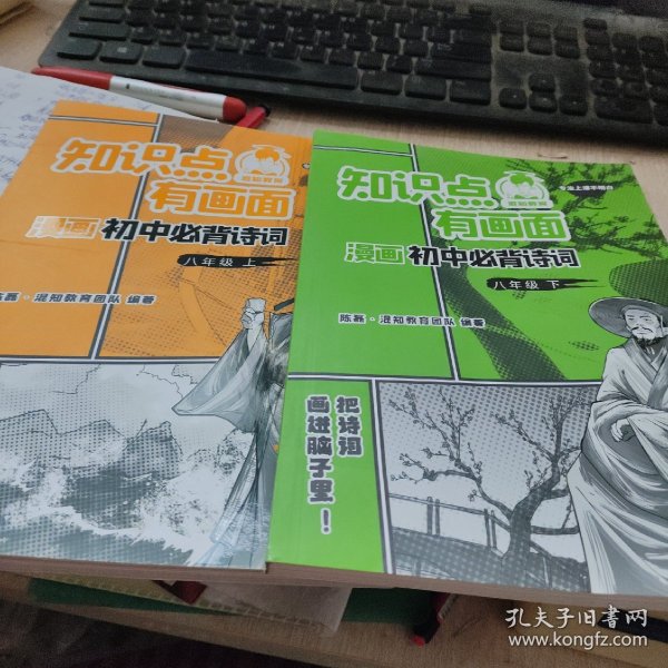 知识点有画面漫画初中必背诗词(8上)