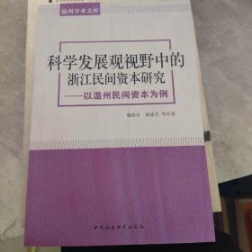 温州学术文库：科学发展观视野中的浙江民间资本研究