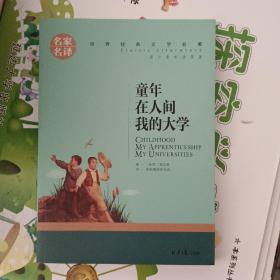 童年 在人间 我的大学 中小学生课外阅读书籍世界经典文学名著青少年儿童文学读物故事书名家名译原汁原味读原著