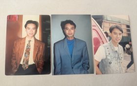 明星周边收藏 5寸 彩照 李克勤 一组三张齐售