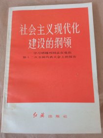 《社会主义现代化建设的纲领/学习胡耀邦通知在党的第十二次全国代表大会上的报告》，新华书店库存内页全新没有翻阅，自然旧，品相如图所示，四角板正，书脊无磨损，品相上乘！