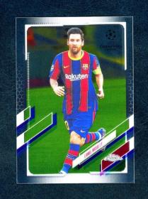 梅西 Lionel Messi 经典Topps Finest UEFA Champions League系列金属卡 2020-21