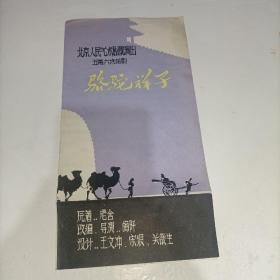 骆驼祥子 北京人民艺术剧院演出五幕六场话剧 节目单