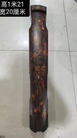 L旧藏漆器古琴〔M11〕,画工一流，工艺精湛。可以正常使用，琴音婉转动听，余音绕梁，