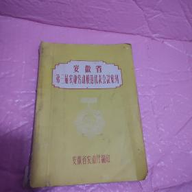 安徽省第三届农业劳动模范代表会议汇刊（书中带有76cm长的合影照）