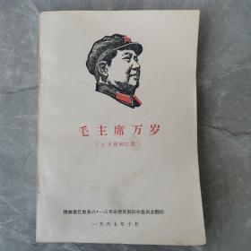 毛主席万岁（毛主席回忆录）（全一册）〈1967年青海出版发行〉