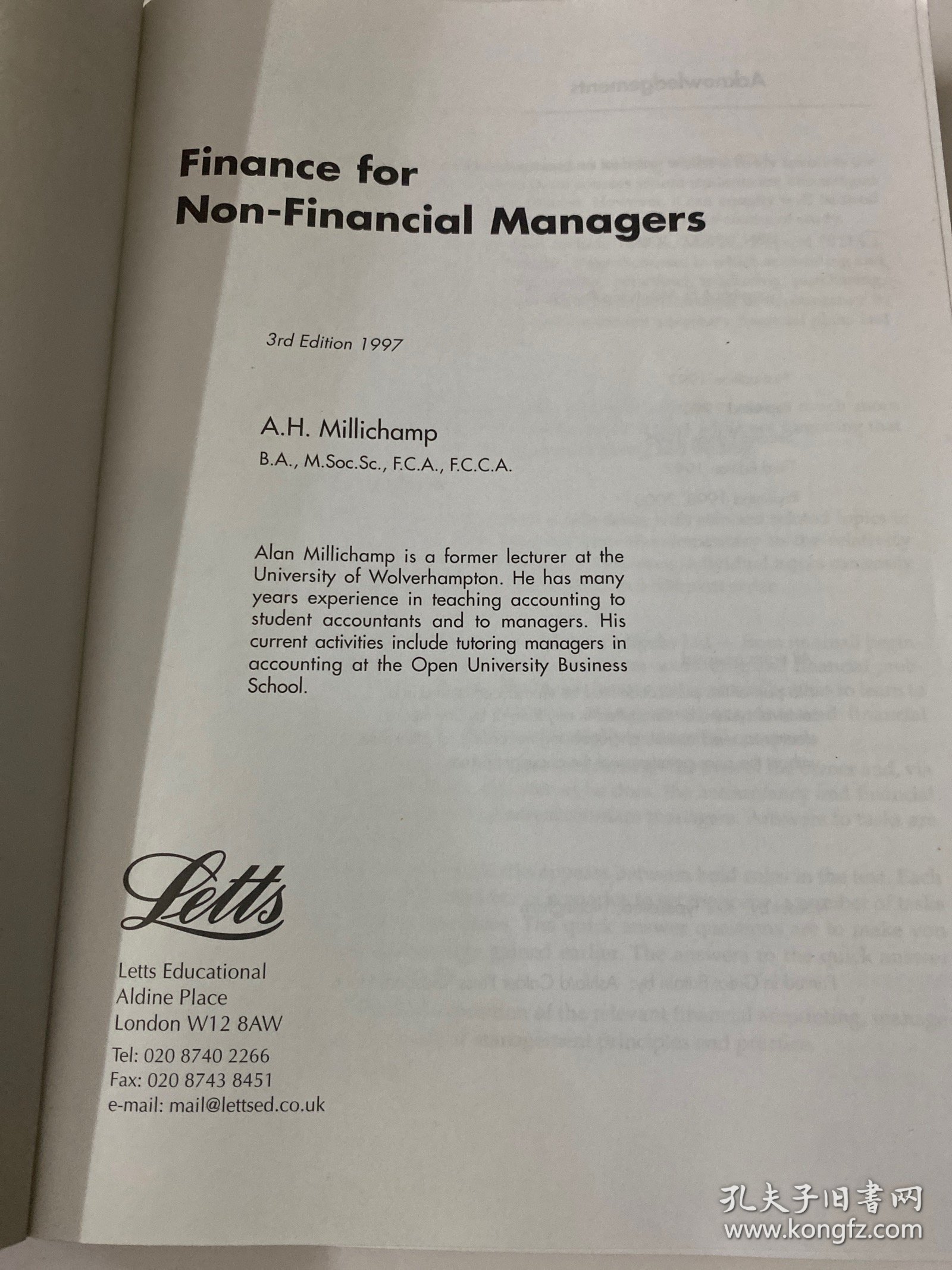 Finance for Non-Financial Managers
