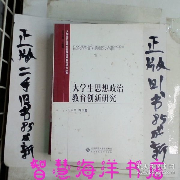 大学生价值观与民族精神教育研究丛书:大学生思想政治教育创新研究