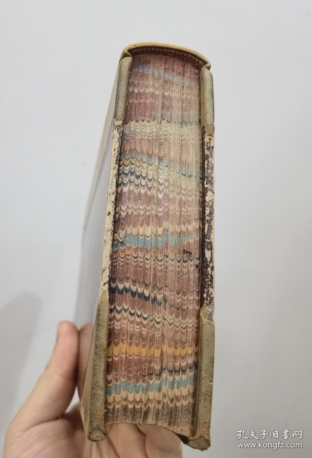 1891年CHARLES DICKENS ：Christmas Books / Hard Time_ 狄更斯《圣诞故事集》《艰难时世》两卷合一册，3/4真皮古董书， 精美版画插图，英文原版