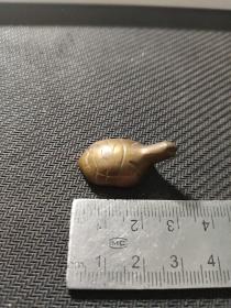 小金龟  底部刻有足金字样   稀见  1枚售   盒二030