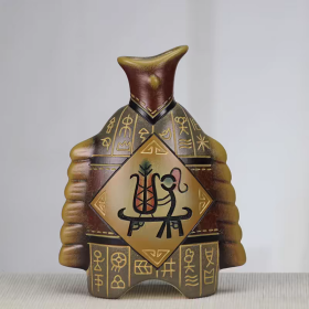 中国元素陶瓷摆件云南特色丽江民族风工艺品中式家居饰品博古架古董架书房