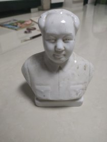 红色老瓷像包老保真有残缺，标本出