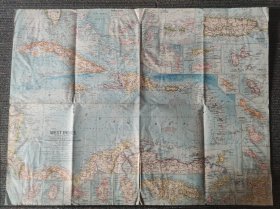 National Geographic国家地理杂志地图系列之1962年12月 West Indies 西印度群岛地图