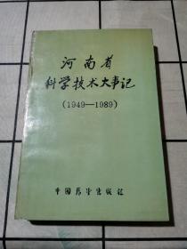 河南省科学技术大事记（1949—1989）