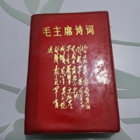毛主席诗词 注释 1969年沈阳版（大量图片！林的题词+合影！）＋另有三张老纪特邮票＋最后页有收藏者亲笔诗句！