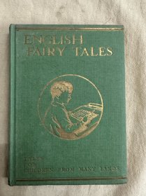 《童话集》English Fairy Tales，1955年出版，布面精装，烫金封面，带书衣，著名艺术创新运动画家罗伯特·安宁·贝尔（Robert Anning Bell）插图