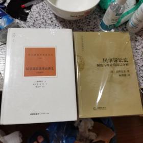 民事诉讼法制度与理论的深层分析【民事诉讼法重点讲义     上下 两本合售】