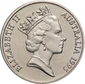 澳大利亚琴鸟10分铜镍币（年份随机）