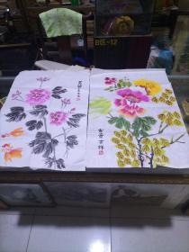 夏坚贞国画作品2幅