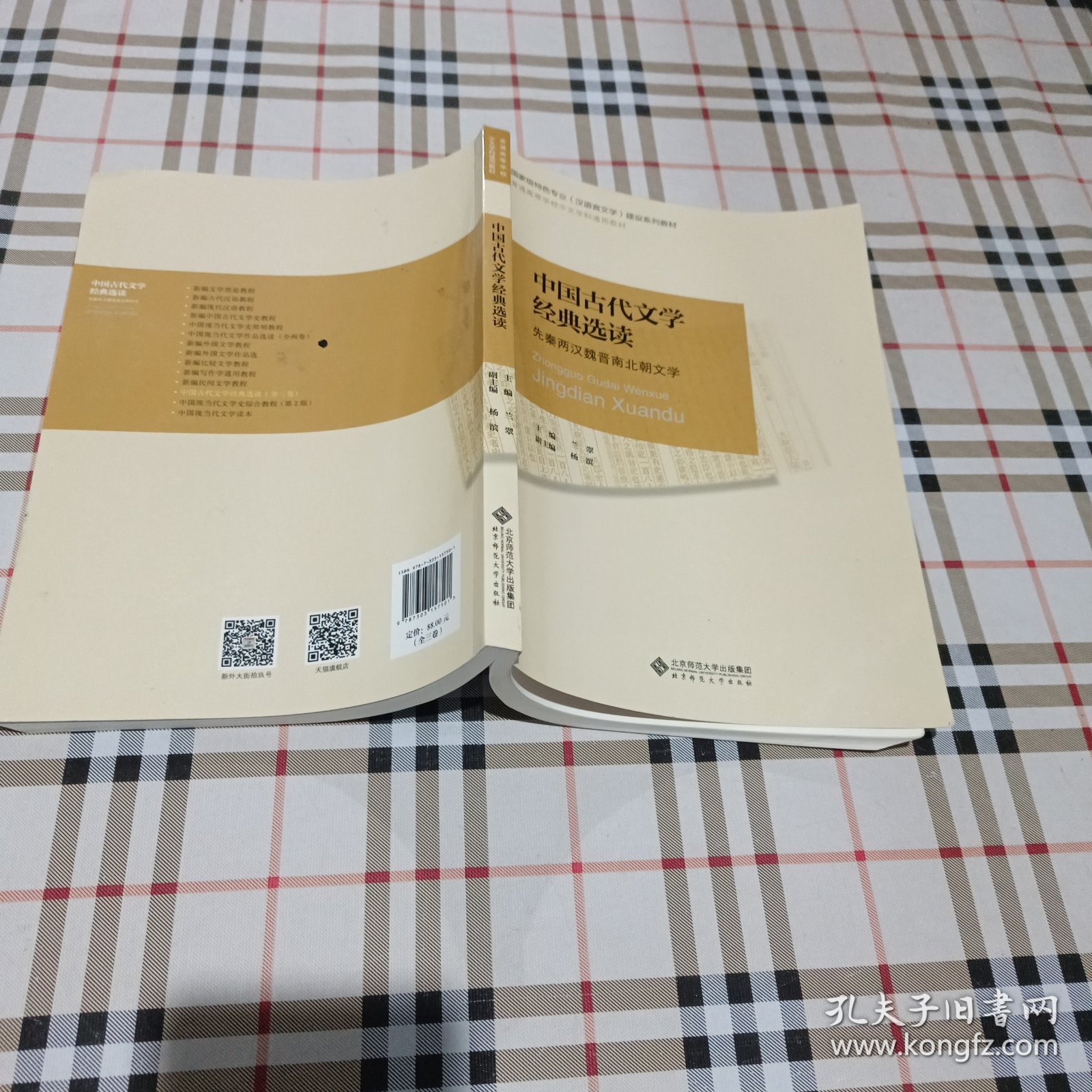 普通高等师范院..校汉语言文学.专业系列教材：中国古代文学经典选读