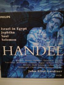 亨德尔《神剧：耶弗他/以色列人在埃及/扫罗/所罗门》（环保装）【原版进口9CD】