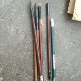 使用过的90年代毛笔6支合售如图