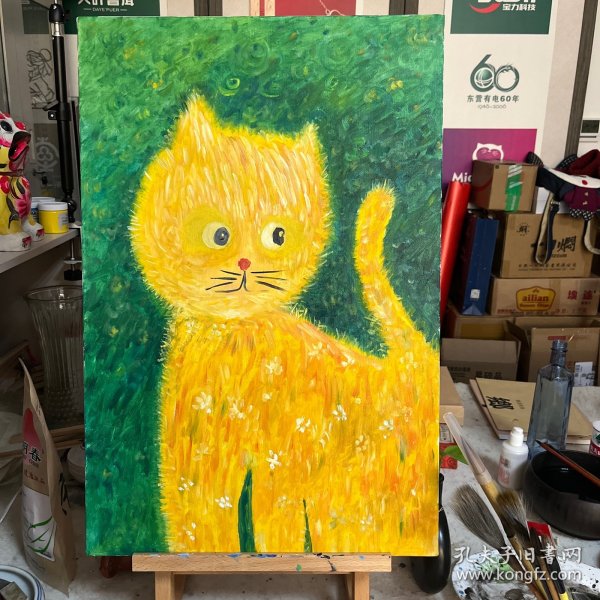 猫咪油画