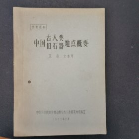 中国古人类旧石器地点概要