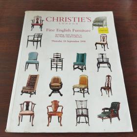 CHRISTIE'S：FINE ENGLISH FUURNITURE（LONDON,THURSDAY 24,SEPTEMBER）