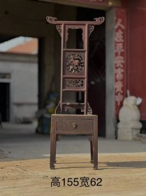 铜盆架 ：源头包老 间陈设雅器 高155宽62cm，不包邮
