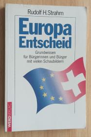 德文书 Europa Entscheid: Grundwissen für Bürgerinnen und Bürger mit vielen Schaubildern by Rudolf H. Strahm (Author)
