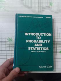 INTRODUCTION TO PROBABILITY AND STATISTICS （首页有字迹）