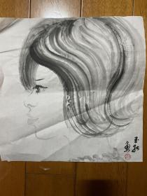 顾玉红人物画 安徽美术教授