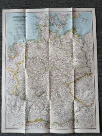 National Geographic国家地理杂志地图系列之1991年9月 Germany 德国地图