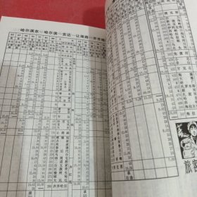 全国铁路旅客列车时刻表1999年