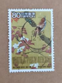 邮票  日本邮票  信销票    麻雀