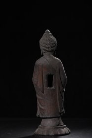 沉香木雕释迦摩尼站像 高32cm 宽11cm 厚10cm 重290克