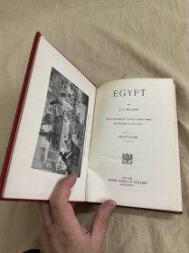 Egypt by J.C. Nations of the World《埃及史》 英译本 布面精装  书脊烫金 版画插图   1898年老版书  优质纸印刷