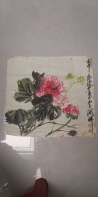 浙江老画家（张岳健）42*42……花卉