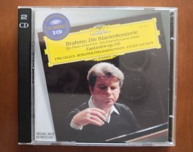 勃拉姆斯：钢琴协奏曲全集 幻想曲 原版CD唱片双张 包邮