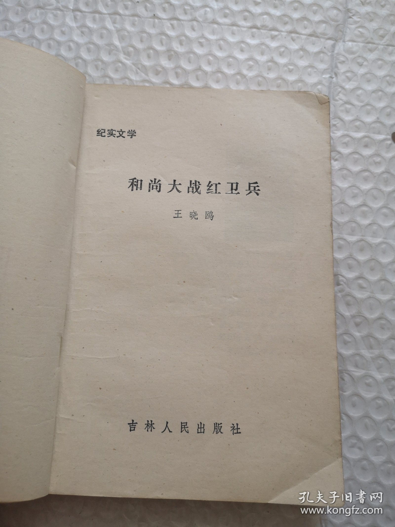 和尚大战红卫兵（纪实文学）