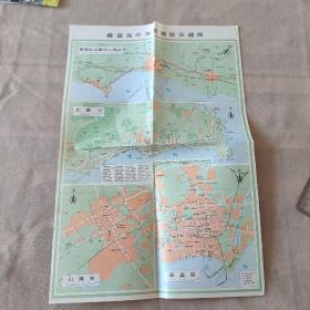 秦皇岛市市区游览交通图（1990年）