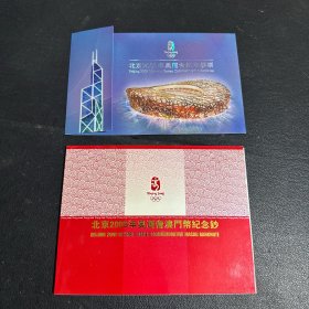 纪念币：2008年北京奥运会纪念钞票一一港币20元 两张