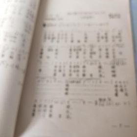 贵川省民族学院音乐进修班 作曲课举例十五首