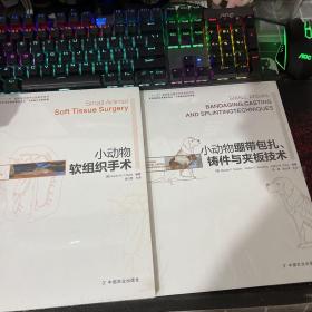 小动物外科系列·世界兽医经典著作译丛：小动物软组织手术、小动物绷带包扎铸件与夹板技术【2本合售】