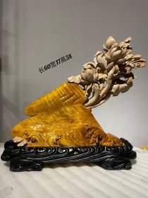 【一路连升】材料：小叶金丝楠、工艺料！尺寸：长60宽17高58