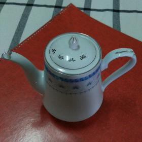 陶瓷茶壶  1984年产  桂林无线电八厂赠